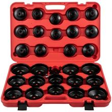 Oil Filter Socket Set, 30 Pcs Oil Filter Wrench Set, Sturdy Steel Oil Filter...