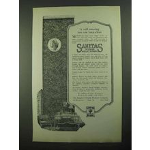 1923 Sanitas Wall Coverings Ad - Can Keep Clean