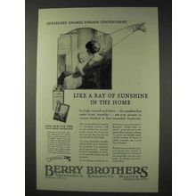 1925 Berry Brothers Luxeberry Enamel Ad - Sunshine