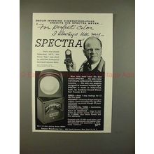 1959 Spectra Exposure Meter Ad w/ Joseph Ruttenberg!!