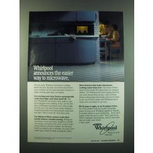 1988 Whirlpool Microwave Ad - Whirlpool announces the easier way to microwave