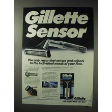 1992 Gillette Sensor Razor Ad - Adjusts to Your Face