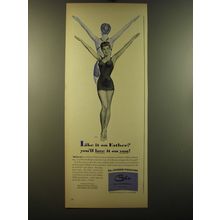 1950 Cole Esther Williams Swimsuit Advertisement - art by Ron Wicks