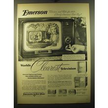 1950 Emerson Model 663 TV Advertisement - Ilona Massey