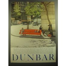 1958 Dunbar 4907 Sofa by Edward Wormley Ad - One small boy will insist on