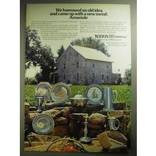 1974 Wilton Armetale Ad - We borrowed an old idea and came up with a new metal