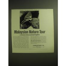 1974 Lindblad Travel, Inc. Ad - Malaysian Nature Tour
