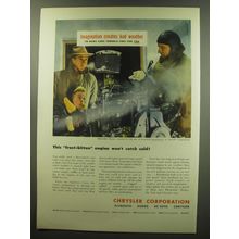 1949 Chrysler Corporation Ad - This frost-bitten engine won't catch