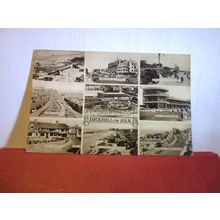 multiview, BEXHILL-ON-SEA, SUSSEX. used vintage postcard by Shoesmith 1962 pm #