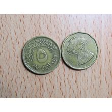 Egypt 1992 5 Piastres Coin