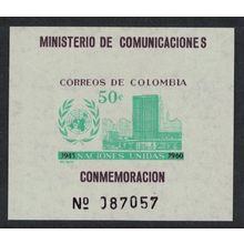 Colombia UN Day MS imperforate 1960 MNH SG#MS1055 MI#Block 21