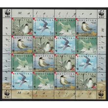 Croatia Birds WWF Little Tern Sheetlet of 4 sets 2006 MNH SG#854-857