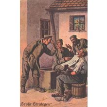 German Gun To Head Finger Sign WW1 Sent From Soldier Postcard