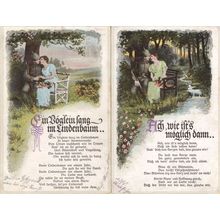 Munchen 2x WW1 Sent By German Soldier Romance 2x War Postcard s