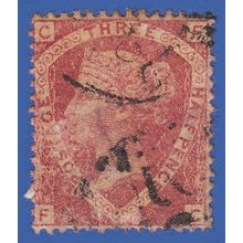 GB QV 1870 1.5d LAKE RED PLATE 3 FC SG52 GU