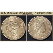 2022 $1 Dinosaurs Downunder - Australovenator 'C' mintmark - Circulated