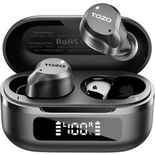 TOZO Hybrid Active Noise Cancelling Wireless Earbuds, 6 Mics ENC Clear Call, IPX