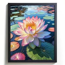 Lotus Flower Wall Art Pink Flower Artwork For The Bedroom Lotus Lounge Art (3) P