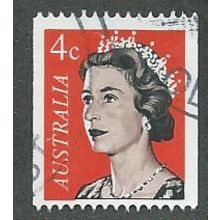 AUS 1966 4c 'QUEEN ELIZABETH II (COILS)' FINE USED (EBID44-501)