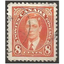 Canada 1937 SG362 8c Orange Fine Used . .. .