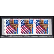 Used 2915Av 32c U.S. Flag Over Porch Fine PNC 97898/3 11x10 PA3548