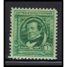 859 1c Washington Irving Fine Plus MNH KA2151