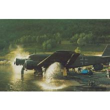 Lufttransportgeschwader 62 in Nordnorwegen 1986 Military Plane Aircraft Postcard