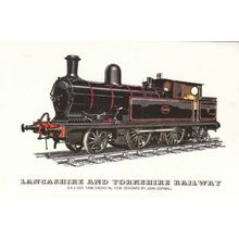 Lancashire & Yorkshire 242 Tank Engine Train Postcard