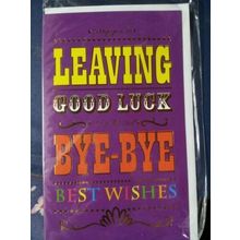 sorry you are leaving card best wishes