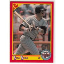 1990 Score Kent Hrbek baseball card #381 – Twins