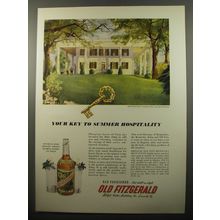 1950 Old Fitzgerald Bourbon Ad - Manchester - Fayette County, Lexington