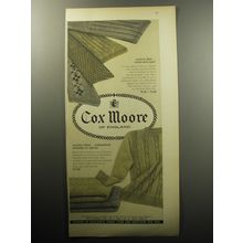 1957 Cox Moore Socks and Sweaters Advertisement