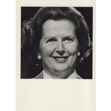 Grinning Margaret Thatcher Rare Politics Photo Award Postcard
