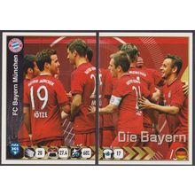 Panini Stickers 2016 FIFA 365 #477 (477 - 478) FC Bayern Munich Team