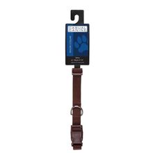 Casual Canine Nylon Dog Collars 14-20 in Chocolate