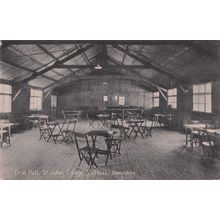 Billiard Room Drill Hall St Johns College Southsea Hampshire Postcard