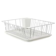 Better Chef 16-Inch Dish Rack in White with Cutlery Holder