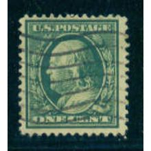 Used 374 1c Benjamin Franklin Fine Plus A08102