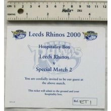 2000 guest ticket Leeds Rhinos v. Special Match 2