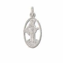 Sterling Silver Medjugorje VIrgin Mary Charm Pendant