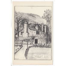 Vention House Heddons Mouth Devon Sketch Postcard