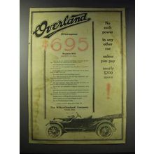1916 Willys-Overland Roadster Ad - No Such Power
