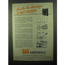 1950 Grinnell Thermolier Unit Heaters Ad - Advantages