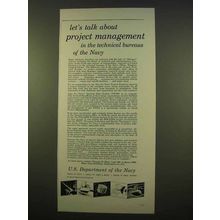 1963 U.S. Department of the Navy Ad - Management