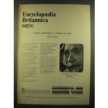 1966 Encyclopaedia Britannica Ad - Einstein