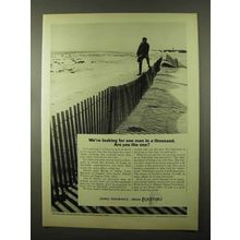 1966 Equitable Life Assurance Ad - One Man in Thousand