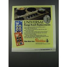 1986 Robertshaw Universal Range Knob Replacements Ad - Brighten up your range