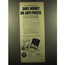 1950 Du Pont Zerone Anti-Freeze Ad - Save money on anti-freeze
