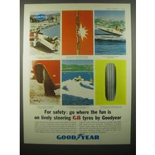 1965 Goodyear G8 Tires Ad - For safety: go where the fun is