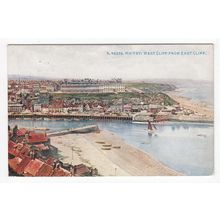 The West Cliff from East Cliff Whitby Postcard 1915 Yorkshire